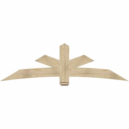 Ekena Millwork Alberta Rough Sawn Timber Gable Bracket, Douglas Fir, 84"W x 24"H x 6"D x 6"F, 7/12 Pitch GBW084X24X0606ALB00RDF